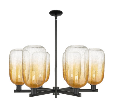 Mid. Chandeliers Glass Up by Innovations ( 405 | 716-6CR-BK-G482-7AM Arcadia ) 