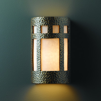 Sconces Directional/Cylinder by Justice Designs ( 102 | CER-5345-HMBR Ambiance ) 