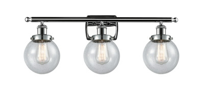 Bathroom Fixtures Three Lights by Innovations ( 405 | 916-3W-PC-G204-6-LED Ballston Urban ) 