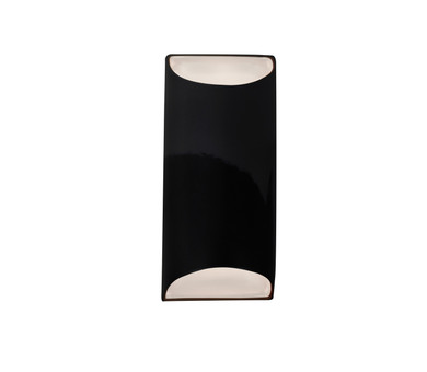 Exterior Wall Mt./Flush by Justice Designs ( 102 | CER-5755W-BLK Ambiance ) 