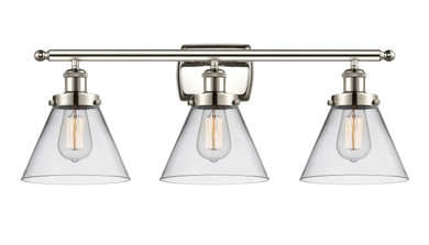 Bathroom Fixtures Three Lights by Innovations ( 405 | 916-3W-PN-G42-LED Ballston Urban ) 
