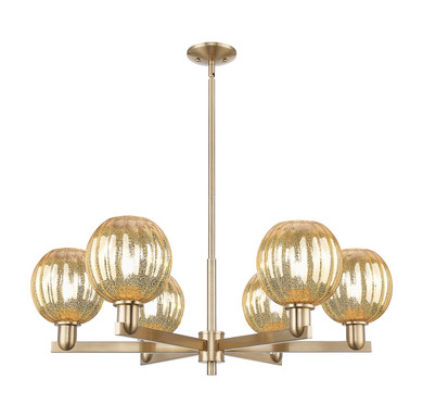 Mid. Chandeliers Glass Up by Innovations ( 405 | 716-6CR-CB-G458-7ME Arcadia ) 