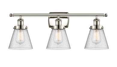 Bathroom Fixtures Three Lights by Innovations ( 405 | 916-3W-PN-G64-LED Ballston Urban ) 
