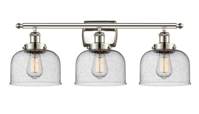 Bathroom Fixtures Three Lights by Innovations ( 405 | 916-3W-PN-G74 Ballston Urban ) 