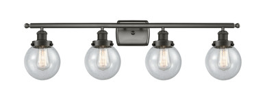 Bathroom Fixtures Four Lights by Innovations ( 405 | 916-4W-OB-G204-6 Ballston Urban ) 