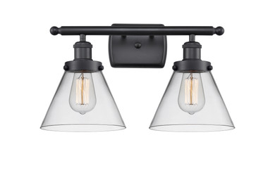 Bathroom Fixtures Two Lights by Innovations ( 405 | 916-2W-BK-G42 Ballston Urban ) 