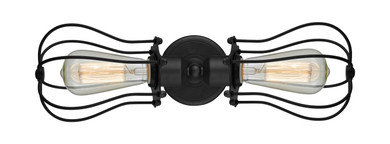 Bathroom Fixtures Two Lights by Innovations ( 405 | 900-2W-BK-CE513-BK Austere ) 