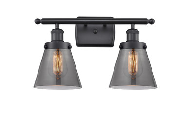 Bathroom Fixtures Two Lights by Innovations ( 405 | 916-2W-BK-G63-LED Ballston Urban ) 
