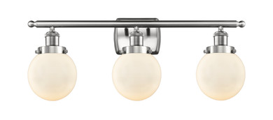 Bathroom Fixtures Three Lights by Innovations ( 405 | 916-3W-SN-G201-6-LED Ballston Urban ) 