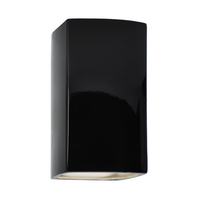 Exterior Wall Mt./Flush by Justice Designs ( 102 | CER-0915W-BLK Ambiance ) 