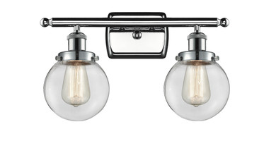 Bathroom Fixtures Two Lights by Innovations ( 405 | 916-2W-PC-G202-6 Ballston Urban ) 