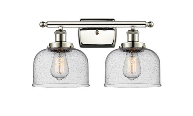 Bathroom Fixtures Two Lights by Innovations ( 405 | 916-2W-PN-G74-LED Ballston Urban ) 