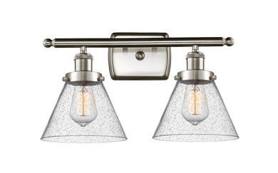 Bathroom Fixtures Two Lights by Innovations ( 405 | 916-2W-SN-G44-LED Ballston Urban ) 