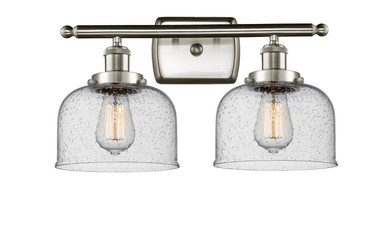Bathroom Fixtures Two Lights by Innovations ( 405 | 916-2W-SN-G74-LED Ballston Urban ) 