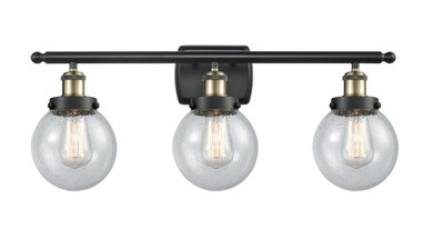 Bathroom Fixtures Three Lights by Innovations ( 405 | 916-3W-BAB-G204-6 Ballston Urban ) 