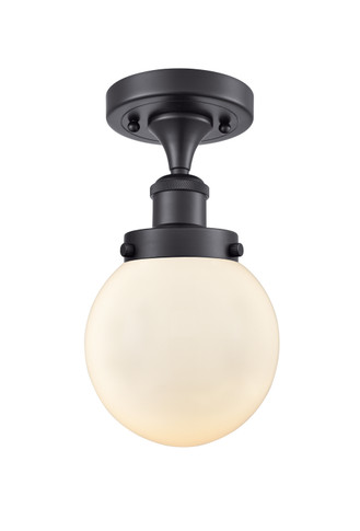 Semi-Flush Mts. Glass Down by Innovations ( 405 | 916-1C-BK-G201-6 Ballston Urban ) 