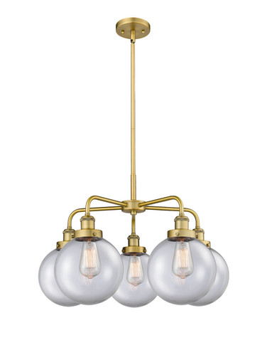 Mid. Chandeliers Glass Down by Innovations ( 405 | 916-5CR-BB-G202-8 Ballston Urban ) 