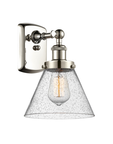 Sconces Single Glass by Innovations ( 405 | 916-1W-PN-G44-LED Ballston Urban ) 