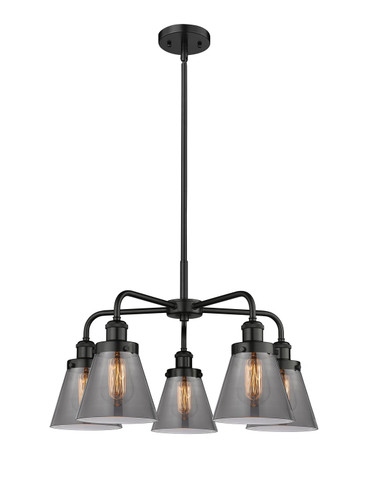 Mid. Chandeliers Glass Down by Innovations ( 405 | 916-5CR-BK-G63 Ballston Urban ) 