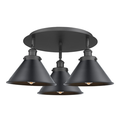 Semi-Flush Mts. Multi-port/Cluster by Innovations ( 405 | 916-3C-BK-M10-BK Ballston Urban ) 