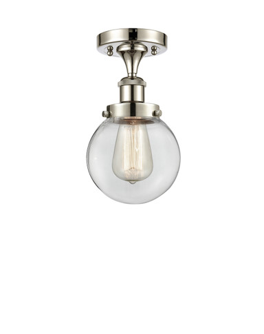 Semi-Flush Mts. Glass Down by Innovations ( 405 | 916-1C-PN-G202-6-LED Ballston Urban ) 