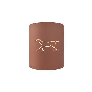 Sconces Pocket by Justice Designs ( 102 | CER-9010-CLAY-HRSE Sun Dagger ) 