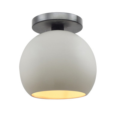 Semi-Flush Mts. Glass Down by Justice Designs ( 102 | CER-6353-MTGD-NCKL Radiance ) 