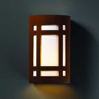 Sconces Directional/Cylinder by Justice Designs ( 102 | CER-7485-RRST Ambiance ) 