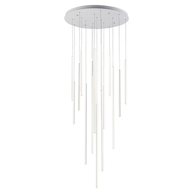 Large Chandeliers Multi-Port/Cascade by Kuzco Lighting ( 347 | MP14932-WH Chute ) 