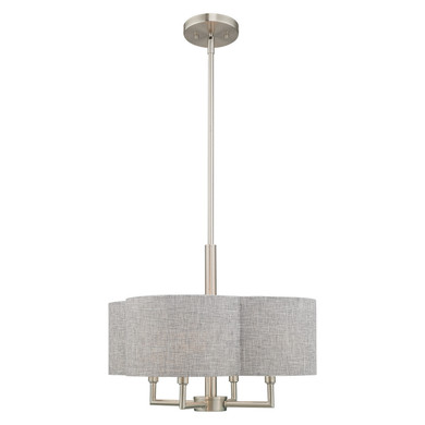 Mini Chandeliers Drum Shade by Livex Lighting ( 107 | 51364-91 Kalmar ) 