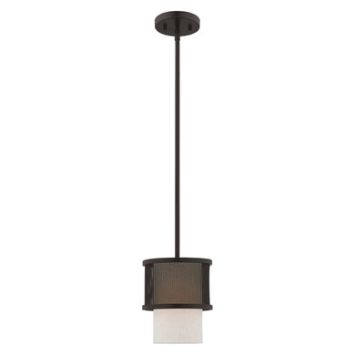 Mini Pendants Glass Down by Livex Lighting ( 107 | 41201-07 Braddock ) 