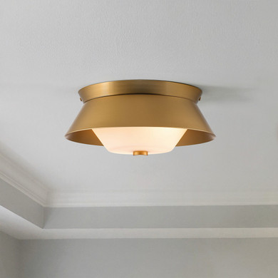Flush Mounts Metal Shade by Lucas + McKearn ( 175 | FM1004LG-10 Bowtie ) 