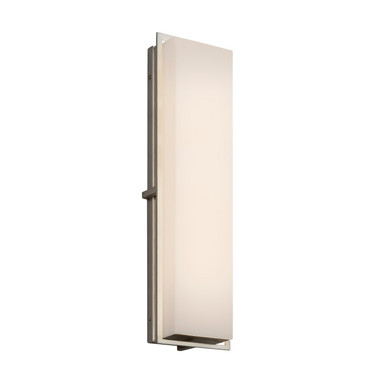 Exterior Wall Mt./Flush by Justice Designs ( 102 | FSN-7565W-OPAL-NCKL Fusion ) 
