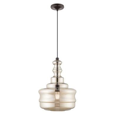 Mini Pendants Cable by Livex Lighting ( 107 | 41225-92 Hand Blown Art Glass Mini Pendants ) 