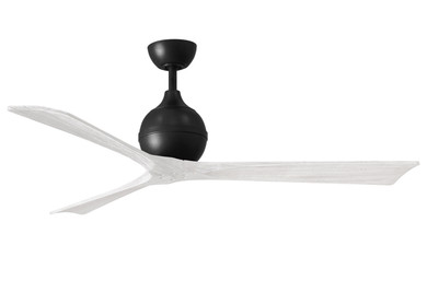 Fans Ceiling Fans by Matthews Fan Company ( 101 | IR3-BK-MWH-60 Irene-3 ) 