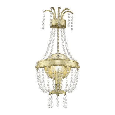 Sconces Single Candle by Livex Lighting ( 107 | 51872-28 Valentina ) 