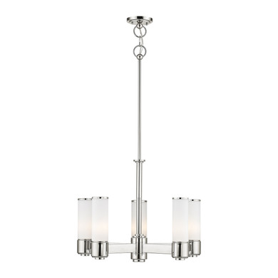 Mid. Chandeliers Glass Up by Livex Lighting ( 107 | 52105-35 Weston ) 