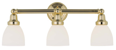 Bathroom Fixtures Three Lights by Livex Lighting ( 107 | 1023-02 Classic ) 