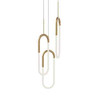 Mini Pendants 3 Light Cluster by Kuzco Lighting ( 347 | MP95103-BG Huron ) 