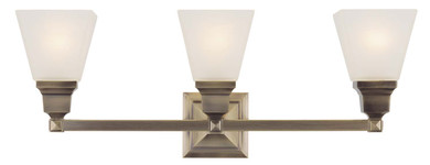 Bathroom Fixtures Three Lights by Livex Lighting ( 107 | 1033-01 Mission ) 