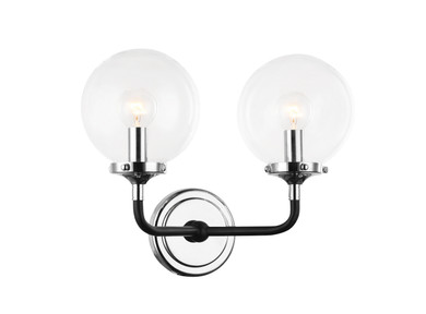 Bathroom Fixtures Two Lights by Matteo Lighting ( 423 | W58202CHCL Particles ) 
