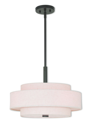 Pendants Drum Shade by Livex Lighting ( 107 | 52137-92 Monroe ) 