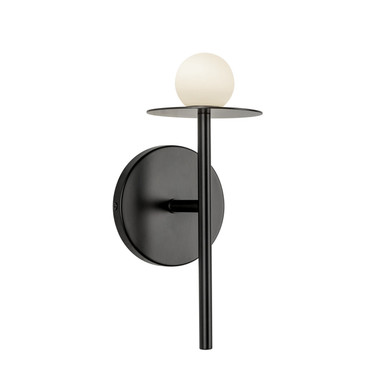 Sconces Single Glass by Kuzco Lighting ( 347 | WS15504-BK-UNV Elixir ) 