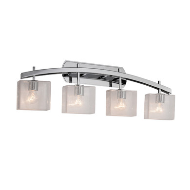 Bathroom Fixtures Four Lights by Justice Designs ( 102 | FSN-8594-55-SEED-CROM Fusion ) 