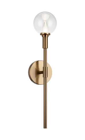 Sconces Single Glass by Matteo Lighting ( 423 | W64801AGCL Candlestix ) 