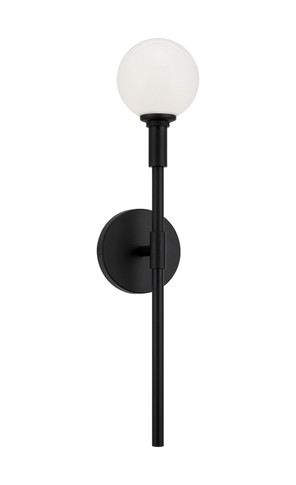Sconces Single Glass by Matteo Lighting ( 423 | W64801BKOP Candlestix ) 