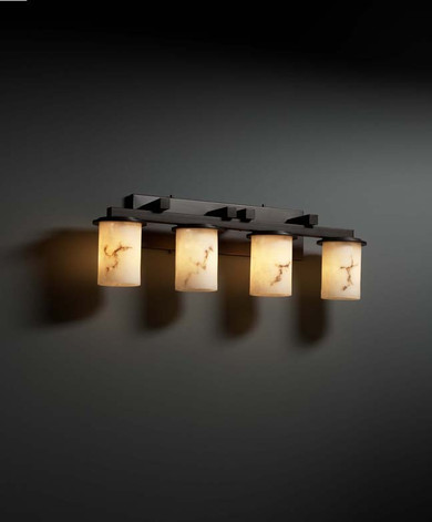 Bathroom Fixtures Four Lights by Justice Designs ( 102 | FAL-8774-10-DBRZ LumenAria ) 