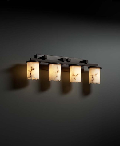 Bathroom Fixtures Four Lights by Justice Designs ( 102 | FAL-8774-12-DBRZ LumenAria ) 