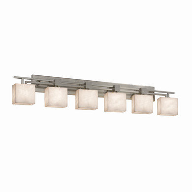 Bathroom Fixtures Five+Lights by Justice Designs ( 102 | CLD-8706-55-NCKL Clouds ) 