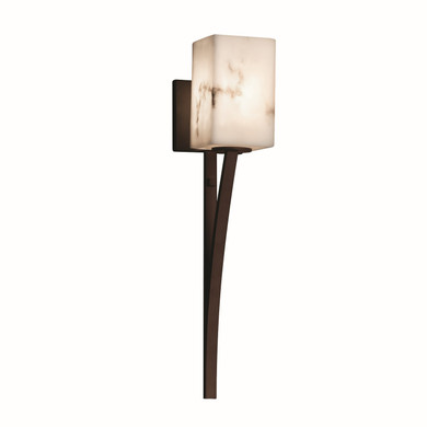 Sconces Single Glass by Justice Designs ( 102 | FAL-8791-15-DBRZ LumenAria ) 